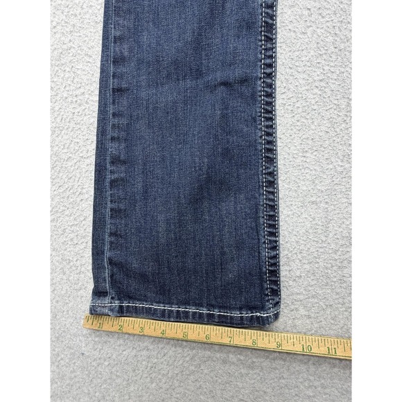 Ariat REAL Denim Jeans Womens 26R Blue Mid Rise Bootcut Stretch Embroidered - Picture 2 of 11